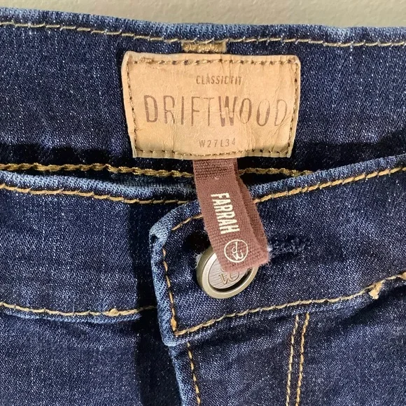 Driftwood Farrah Flower Girl Flare Jeans Embroidered High Rise